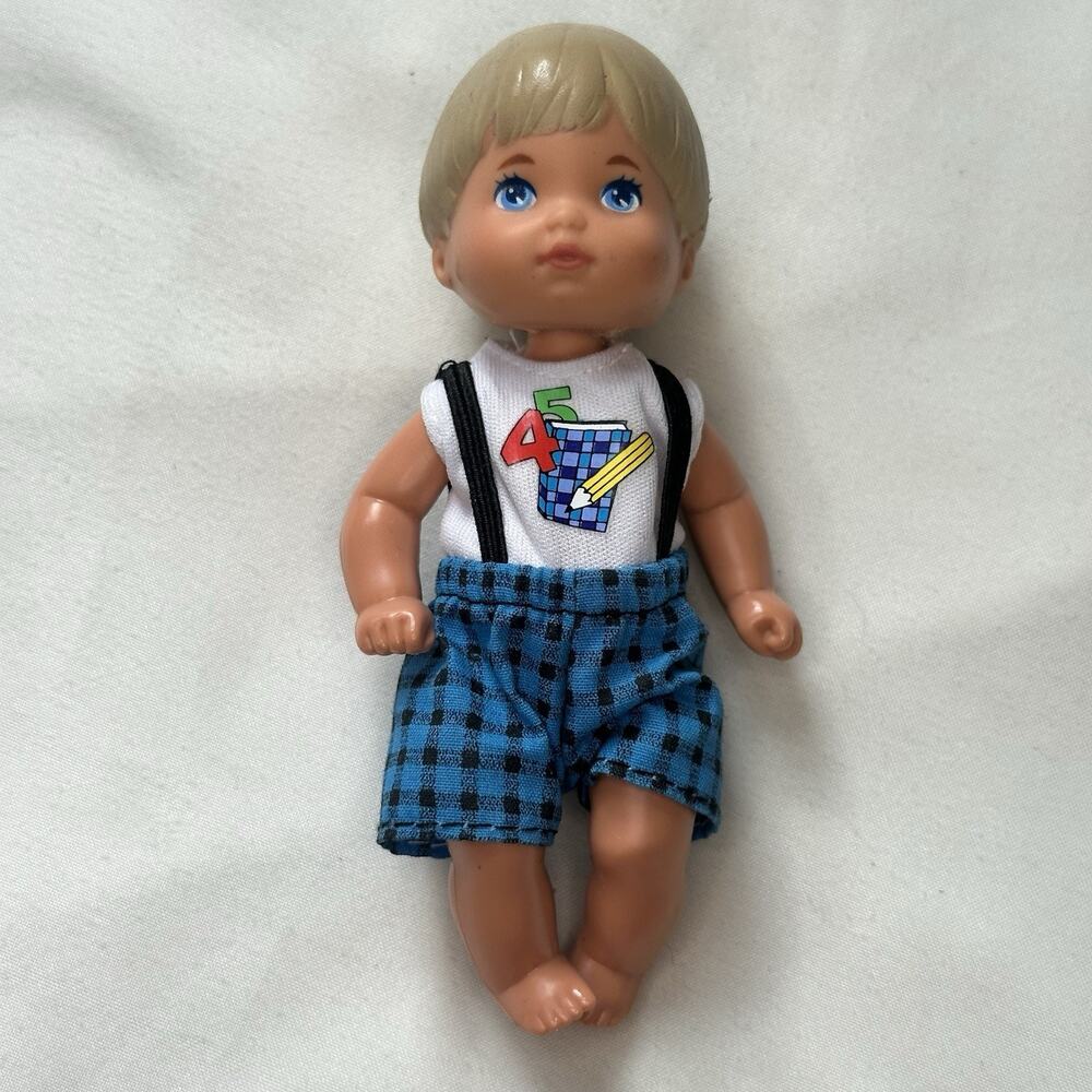 Vintage 1976 1995 Barbie Mattel Heart Family Toddler Tommy Student Twin Boy Doll